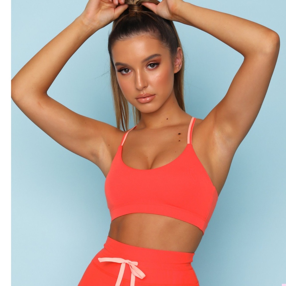 Monza sports bra tangerine